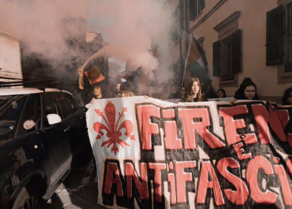 Manifestazione antifascista a Firenze 4 Marzo 2023, reportage fotografico a cura del fotografo di Prato Lorenzo Marzano