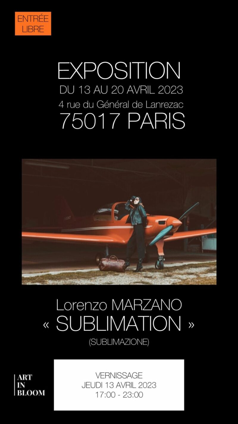 Sublimation, mostra fotografica personale a Parigi de fotografo di Parto Lorenzo Marzano